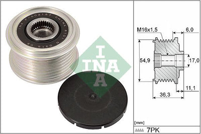 INA Overrunning Alternator Pulley 535029810