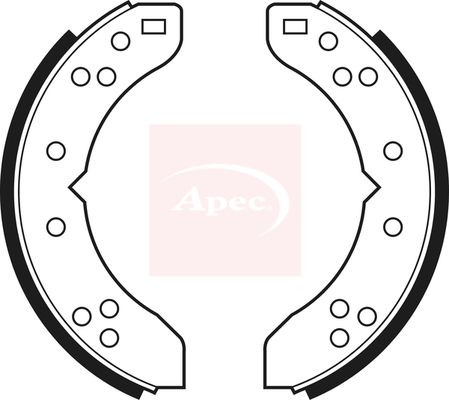 Apec Brake Shoes Set SHU250 - image 2