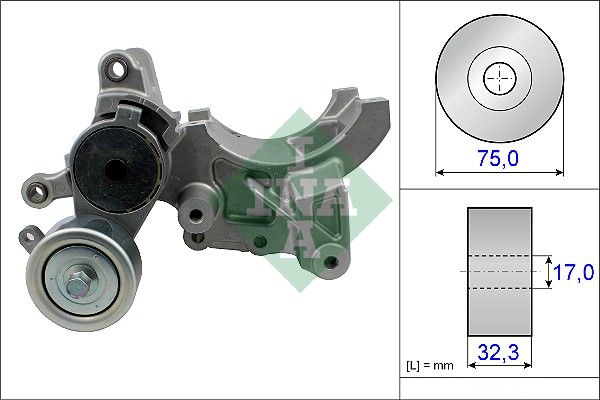 INA Drive Belt Tensioner Pulley 534045210 - image 2