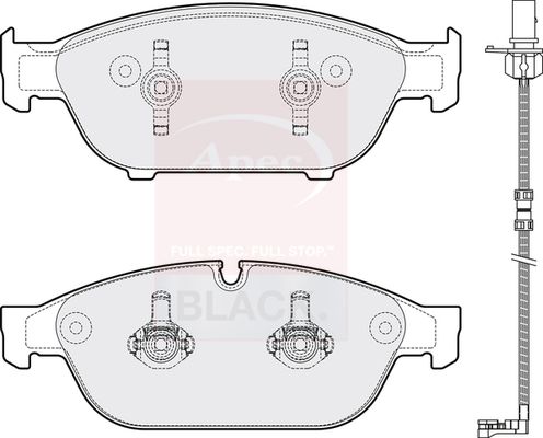 Apec Brake Pads Set PAD1784B - image 2
