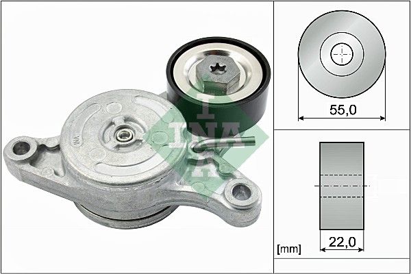 INA Drive Belt Tensioner Pulley 534042010 - image 2