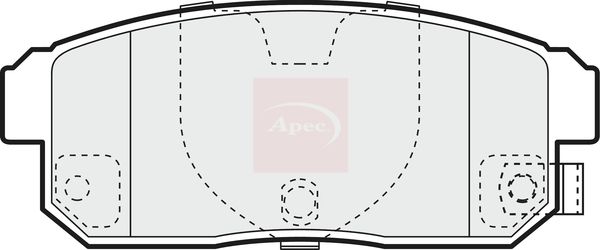 Apec Brake Pads Set PAD1399 - image 2