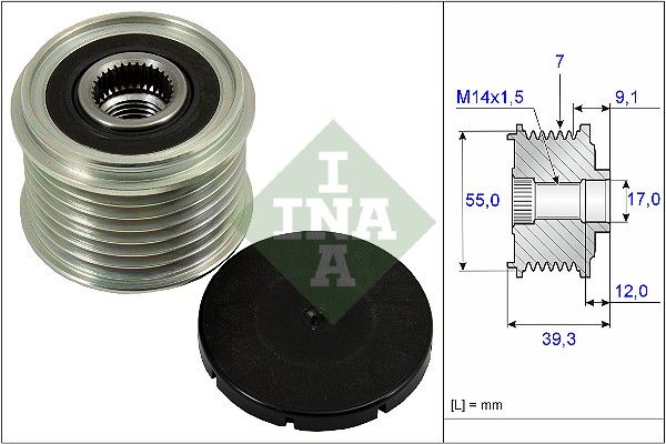 INA Overrunning Alternator Pulley 535026010 - image 2