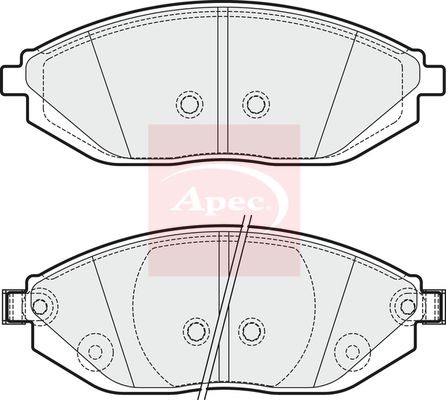 Apec Brake Pads Set PAD1874 - image 2