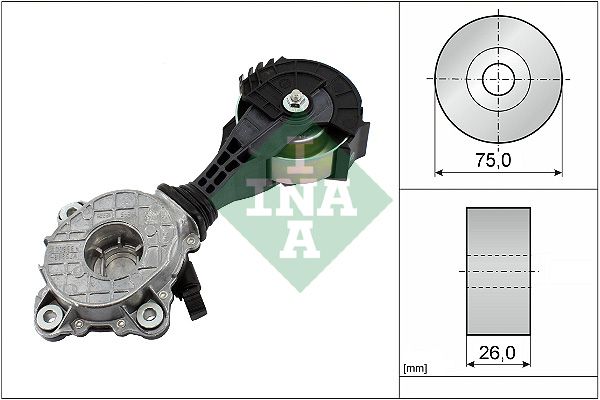 INA Drive Belt Tensioner Pulley 534042610 - image 2