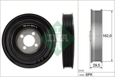 INA Crankshaft Pulley (tvd) 544002910