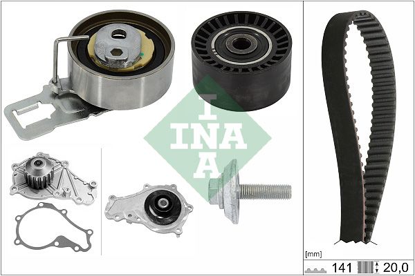 INA Timing Belt Kit & Water Pump 530069830 - image 2