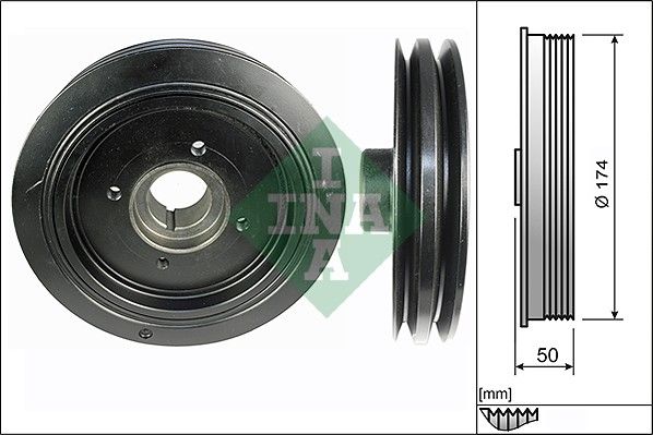 INA Crankshaft Pulley (tvd) 544010710 - image 2