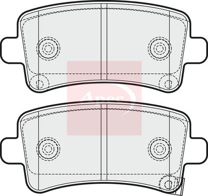 Apec Brake Pads Set PAD1697 - image 2