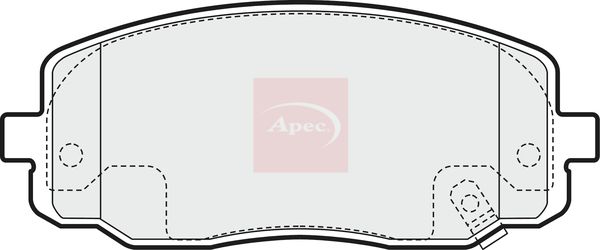 Apec Brake Pads Set PAD1458 - image 2