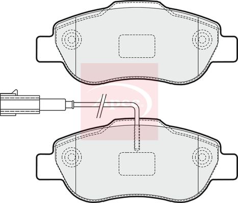 Apec Brake Pads Set PAD1612 - image 2