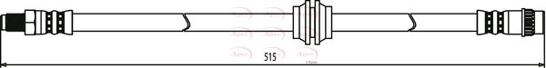 Apec Brake Hose HOS3766 - image 2