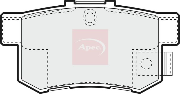 Apec Brake Pads Set PAD1066 - image 2
