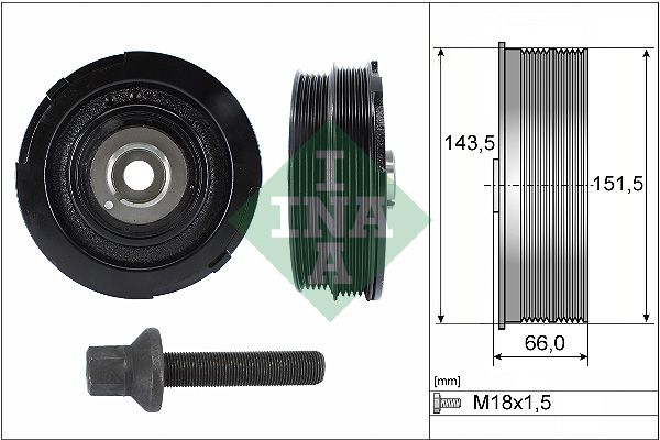INA Crankshaft Pulley (tvd) 544006920 - image 2