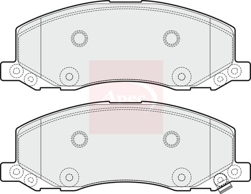 Apec Brake Pads Set PAD1696 - image 2