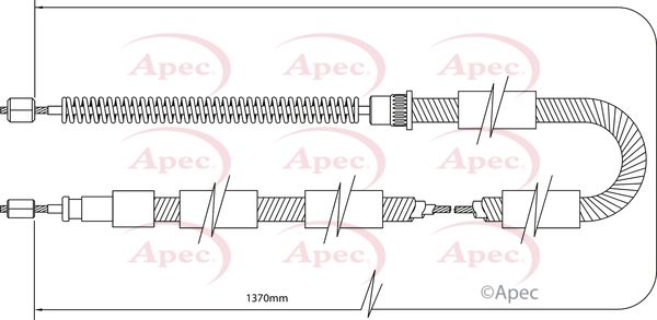 Apec Handbrake Cable CAB1328 - image 2