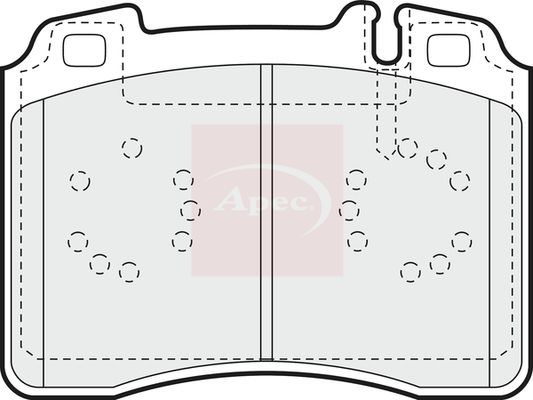 Apec Brake Pads Set PAD756 - image 2