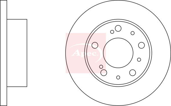 Apec Brake Disc DSK548 - image 2