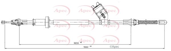 Apec Handbrake Cable CAB1778 - image 2