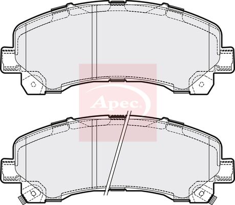 Apec Brake Pads Set PAD1736 - image 2
