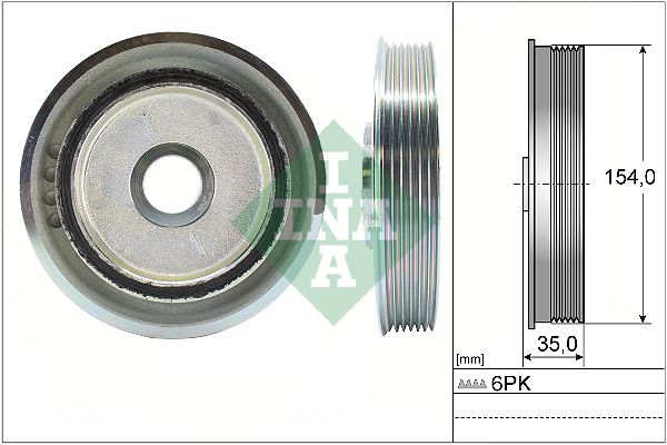 INA Crankshaft Pulley (tvd) 544011210 - image 2