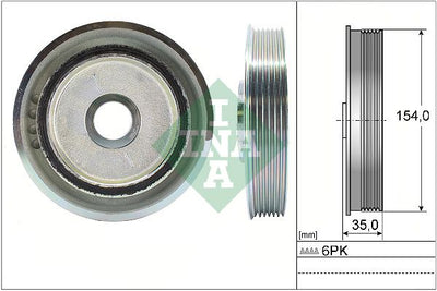 INA Crankshaft Pulley (tvd) 544011210