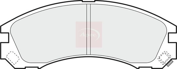 Apec Brake Pads Set PAD1091 - image 2