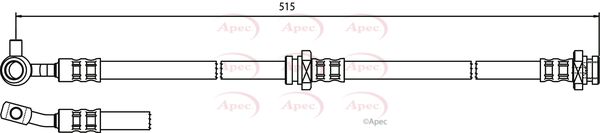 Apec Brake Hose HOS3576 - image 2