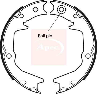 Apec Brake Shoes Set SHU651 - image 2