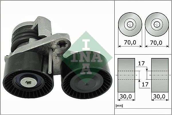INA Drive Belt Tensioner Pulley 534049610 - image 2