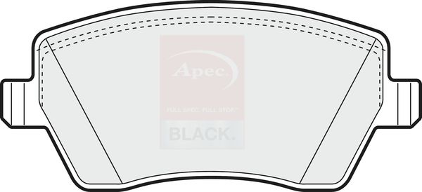 Apec Brake Pads Set PAD1312B - image 2