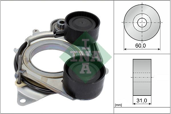 INA Drive Belt Tensioner Pulley 534079310 - image 2