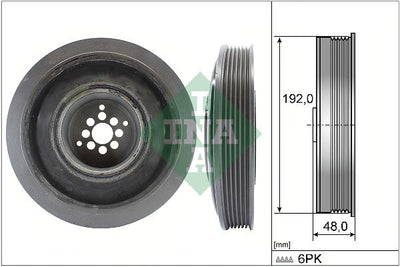 INA Crankshaft Pulley (tvd) 544010210