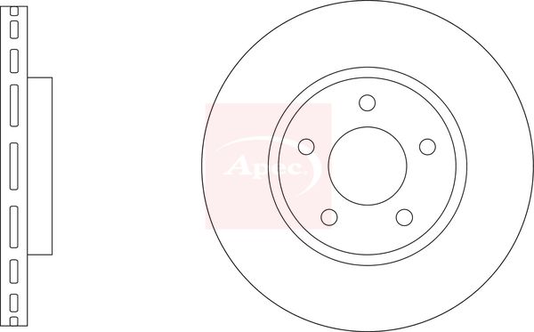 Apec Brake Disc DSK3412 - image 2