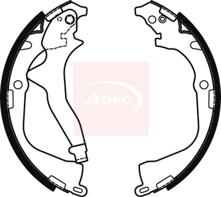 Apec Brake Shoes Set SHU806 - image 2