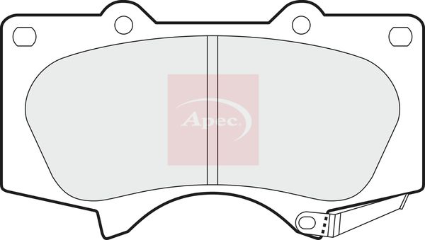 Apec Brake Pads Set PAD1382 - image 2