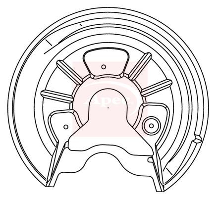 Apec Brake Disc Splash Panel ASG1052 - image 2