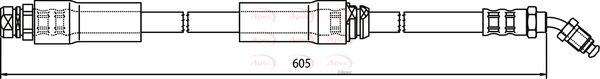 Apec Brake Hose HOS3607 - image 2