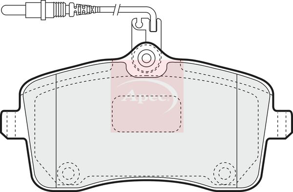 Apec Brake Pads Set PAD1417 - image 2