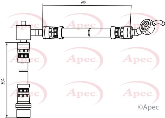 Apec Brake Hose HOS4087 - image 2
