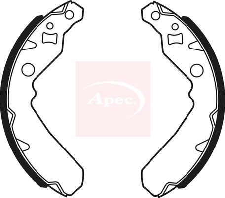 Apec Brake Shoes Set SHU740 - image 2