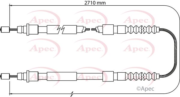 Apec Handbrake Cable CAB1106 - image 2