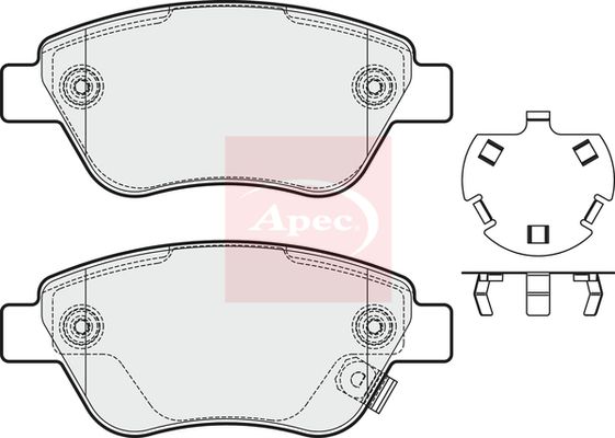 Apec Brake Pads Set PAD2002 - image 2