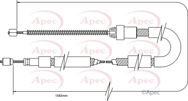 Apec Handbrake Cable CAB1090 - image 2