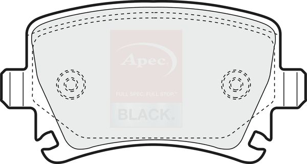 Apec Brake Pads Set PAD1324B - image 2