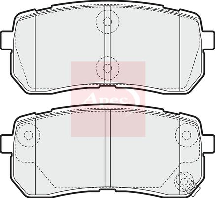 Apec Brake Pads Set PAD1581 - image 2