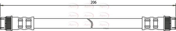 Apec Brake Hose HOS3178 - image 2