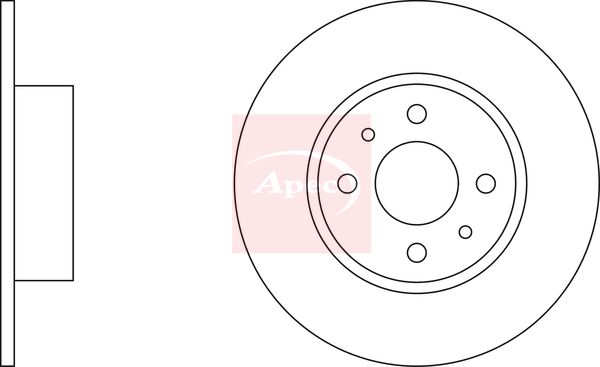Apec Brake Disc DSK637 - image 2