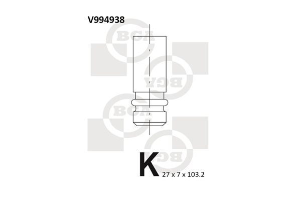 BGA Exhaust Valve V994938 - image 2
