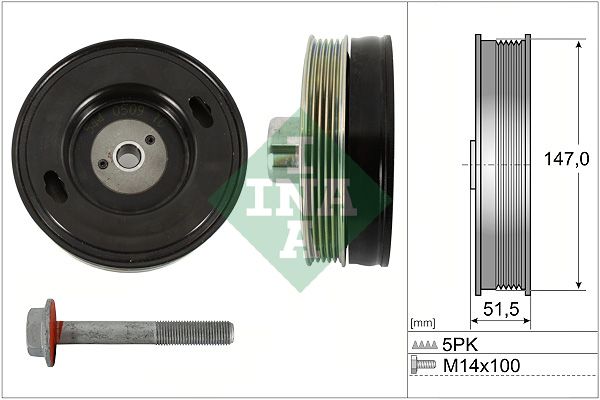 INA Crankshaft Pulley (tvd) 544050920 - image 2
